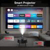 4K Portable Projector with Wifi & Bluetooth - Image 7