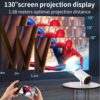 4K Portable Projector with Wifi & Bluetooth - Image 3